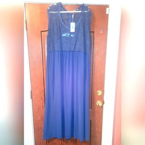 Nemidor Women's Deep- V Neck Sleeveless Vintage Plus Size Bridesmaid Formal Maxi